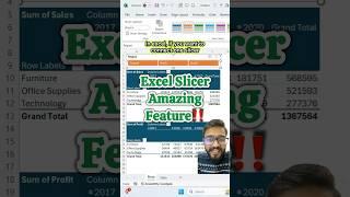 Excel Amazing Slicer Feature‼️Learn Microsoft Excel #excel #exceltips #exceltricks #shorts