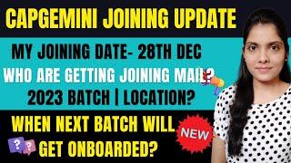 Capgemini Onboarding Update 2023: My Joining Date Revealed | Capgemini Exceller Joining in December