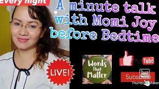 "Hummingbird"Gen. 1:2 Episode 29 A Minute Talk With Momi Joy