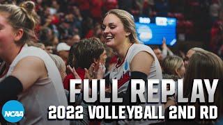 Nebraska vs. Kansas: 2022 NCAA volleyball second round | FULL REPLAY