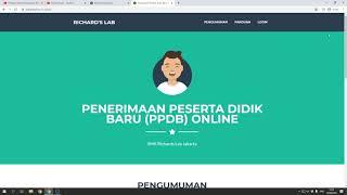 Sistem Penerimaan Peserta Didik Baru Online (PPDB Online) - PHP, Bootstrap, MySQL (Free Download)