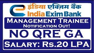 EXIM Bank MT 2024 Notification is out!