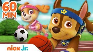 PAW Patrol Sports Rescues & Adventures!  w/ Chase & Skye | 60 Minute Compilation | Nick Jr.