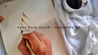 Arabic Calligraphy | Handmade Qalam + Homemade Ink | Noorullah | #The_Arten