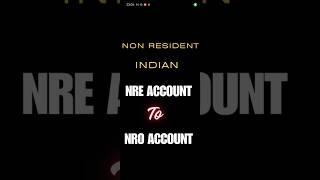 Zero Tax on amount transferred from NRE Account to NRO Account #nre #nro