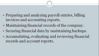 Accountant Job Description