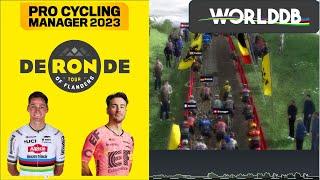 VAN DER POEL VS EVERYONE!! RONDE VAN VLAANDEREN 2024 - Pro Cycling Manager 2023