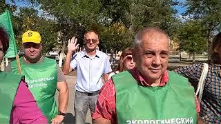 Галина Морозова наглядно объяснила митингующим мусорную проблему