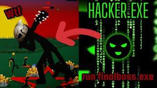 Stick War Legacy New Update New Challenger hacker.exe! He Can Spawn FINAL BOSS! Pro VS Hacker
