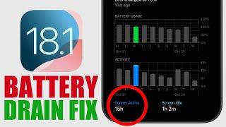 iOS 18.1 - How To FIX Battery DRAIN on iPhone!