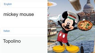 mickey mouse in different languages meme