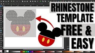 FREE Rhinestone Template Design With Inkscape