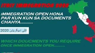 Italy Immigration 2020: Italy open immigration 2020: Italy Immigration: Sanatoria Immigrati 2020: