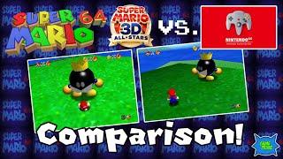 Super Mario 64 on Nintendo Switch Comparison! (3D All Stars vs N64 Online)