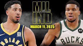 Milwaukee Bucks vs Indiana Pacers Full Game Highlights - March 11, 2025 | NBA Regular Season