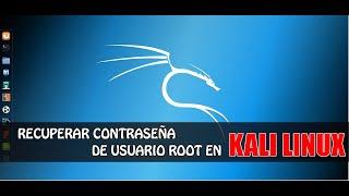 Como recuperar la contraseña de usuario ROOT | KALI LINUX