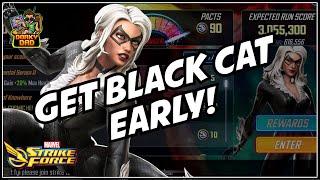 Unlock Black Cat Super Early! | Huge Gimic Cheat Code! | What's Needed To Max? | Marvel Strike Force