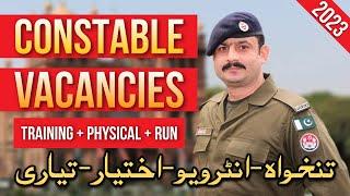 POLICE CONSTABLE VACANCIES 2023|Latest Job Updates|Training+Running+Preparation|Bukhari Speaks