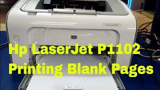 Hp LaserJet P1102 Printing Blank Pages