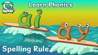 Nessy Spelling Strategy | When To Use ai ay | Vowel Digraphs | Learn to Spell