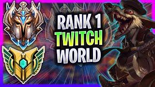 RANK 1 TWITCH IN THE WORLD! | RANK 1 TWITCH ADC GAMEPLAY | RANK 1 TWITCH GUIDE