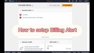 How to Setup Billing Alert for AWS account [2024]