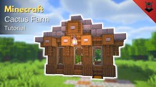Minecraft: How to Build an Aesthetic Cactus Farm | Automatic Cactus Farm (Tutorial)