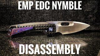 EMP EDC Nymble v3 Pocket Knife Disassembly Cleaning and Mokuti Hardware Swap