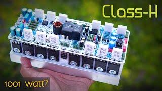 [1001watt?] Powerful 2 Tier Class-H Amplifier Board using 2SC5200 & 2SA1943 Transistors #cbzproject