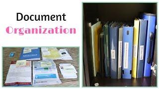 Document Organization - Organize Your Important Papers