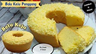 Resep Bolu Keju Panggang || 3 Telur No Oven