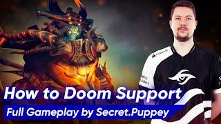 Puppey DOOM HARD SUPPORT 5 Pos | Dota 2 7.35d Pro Gameplay