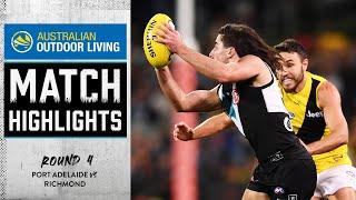 Highlights: Port Adelaide vs Richmond - Round 4, 2021