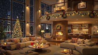  Christmas Night 2025 in Luxury Apartment Ambience  Warm Jazz Piano Music to Chillout & Sleep