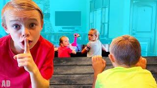 Spying on Jazzy's Secret Funny Toy!  Kids Fun TV