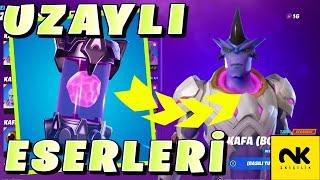 UZAYLI ESERLERİ LOKASYONLARI - EFSANEVİ UZAYLI ASKER TARZ DEĞİŞTİRME (Fortnite 2. Bölüm 7. Sezon)