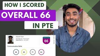 PTE Result Overall 66 || One week crack course experience || 7 days strategy