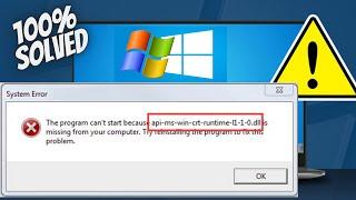 How to fix api-ms-win-crt-runtime-l1-1-0.dll missing in Windows 7 /8 | .dll error