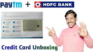 Paytm Hdfc Credit card unboxing | paytm HDFC credit card unpacking