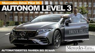 Neuer Mercedes Drive Pilot 95 im Test: In S-Klasse und EQS autonom unterwegs!