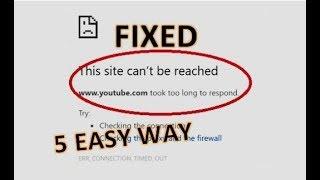 how to fix This site can’t be reached, 5 different Solution