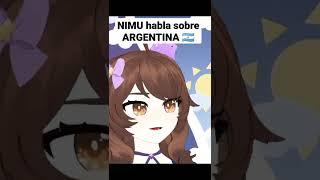 NIMU habla sobre vivir en argentina  #nimu #nimuclips #shorts