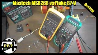 Mastech MS8268 vs Fluke 87V (review and test)