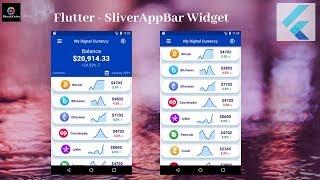 Flutter Tutorial - Flutter SliverAppBar Widget