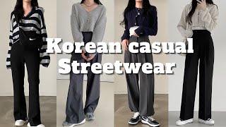 Korean Streetwear Fashion| Women's Casual Korean Outfit Inspo  #koreafashion #koreanoutfitideas