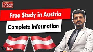 Free Study in Austria | Requirements & Benefits | Crown Immigration