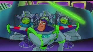 Buzz Lightyear Warp Darkmatter Little Green Men Zurg Lair Fight