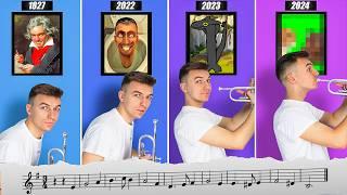 New Evolution of Meme Music (1800-2024) BUT.. with Sheet Music/Notes!