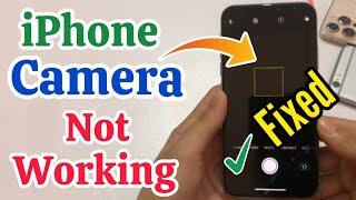 How to Fix iPhone Camera Not Working Black Screen| front camera not working.