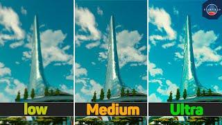 STARFIELD - Graphics Comparison | Low vs Medium vs Ultra